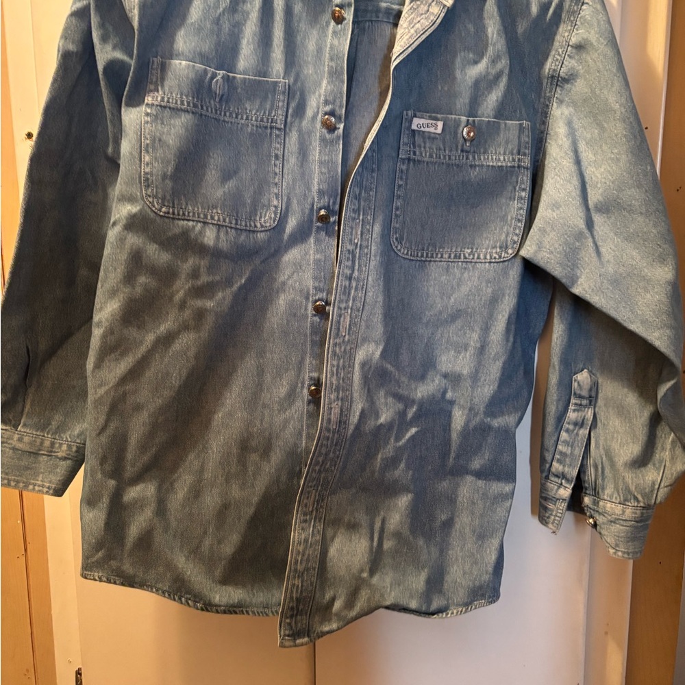 Guess Blue Denim Shirt